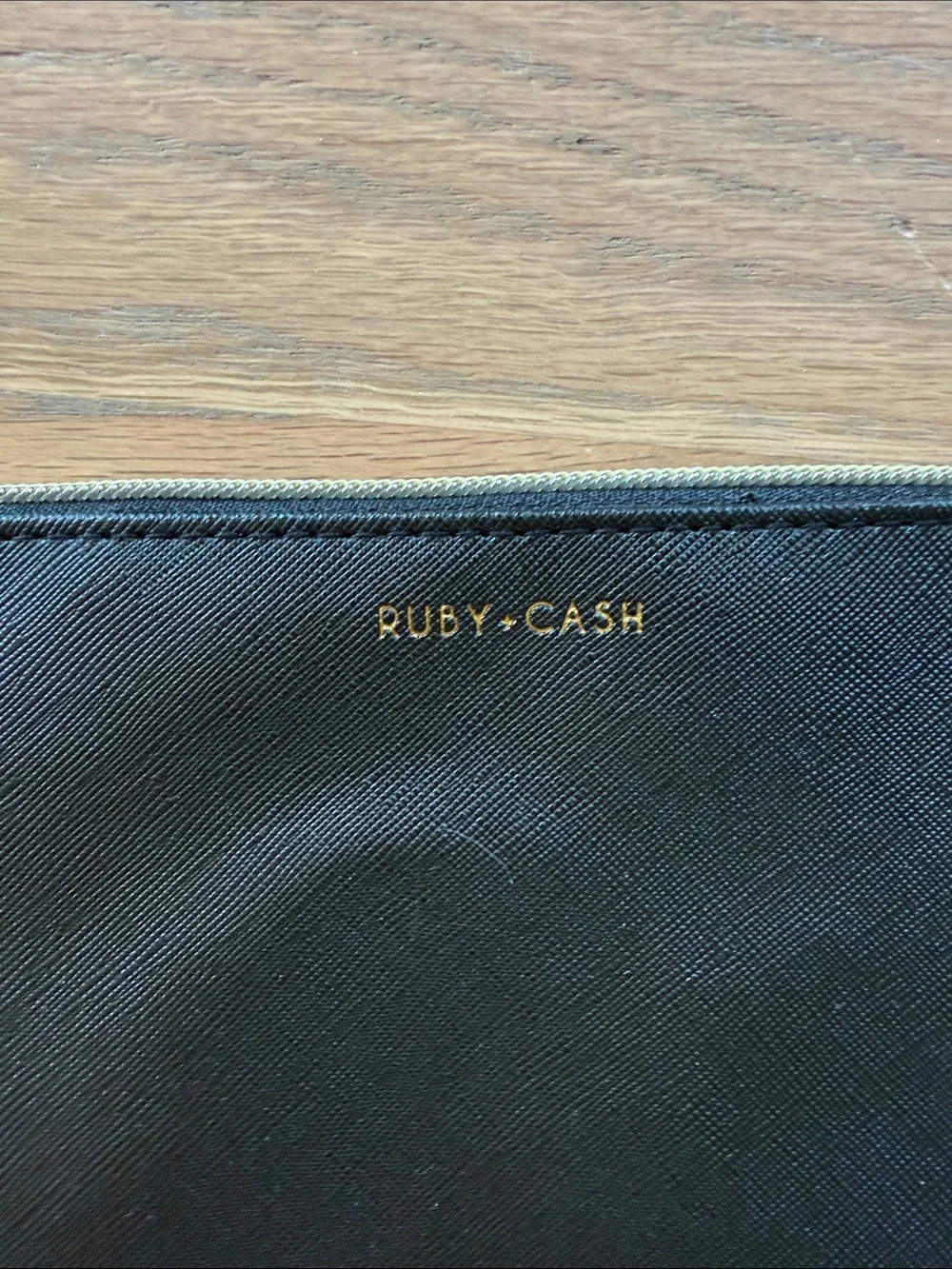 Black 'Mover. Shaker. Risk Taker.' Zip Pouch - Gold Lettering